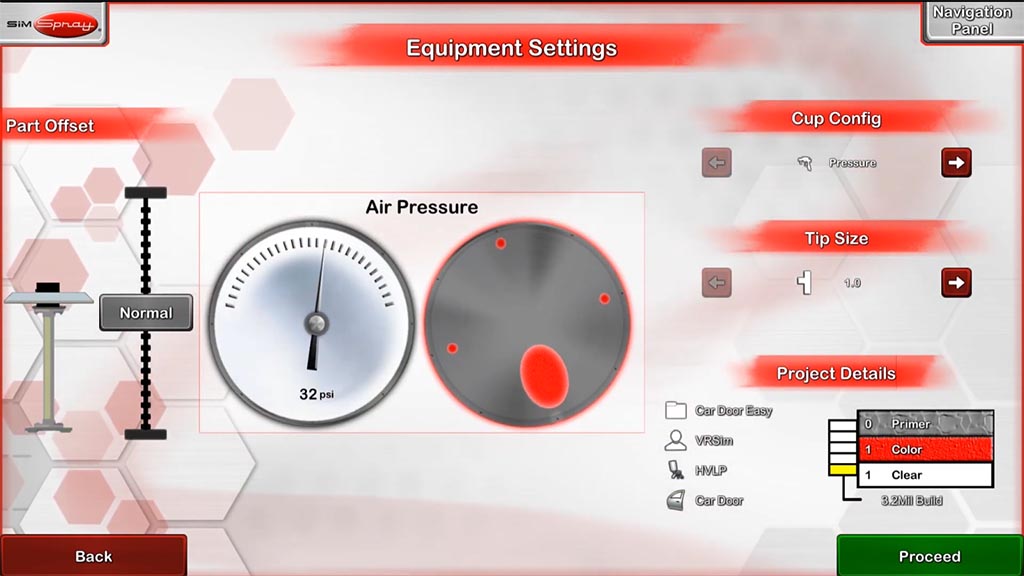 SimSpray parameter setup