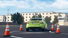 Autó szimulátor gyakorló pálya