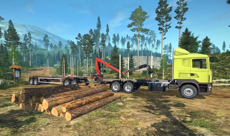 Tenstar rönkszállító teherautó