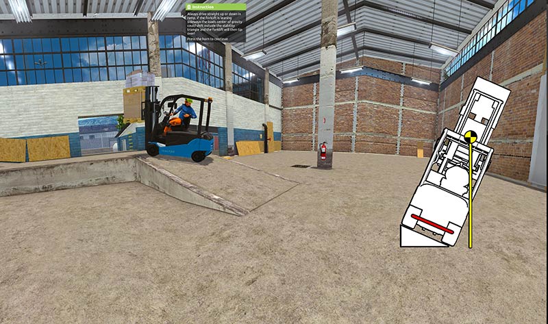 Tenstar targonca szimulátor súlypont Tenstar targonca szimulátor súlypont