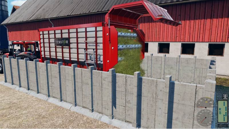 Traktor szimulátor rendfelszedővel Traktor szimulátor rendfelszedővel